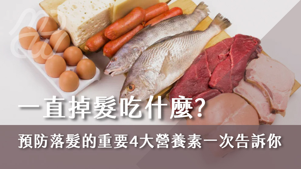 一直掉髮吃什麼？預防落髮的重要4大營養素一次告訴你！
